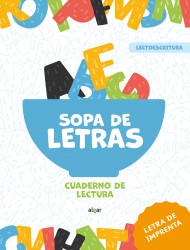 Sopa de letras. Cuaderno de lectura (letra de imprenta)