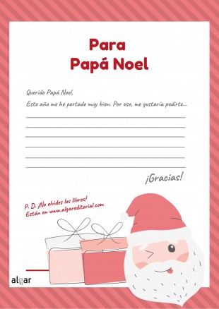 Aquí tienes la carta para Papá Noel