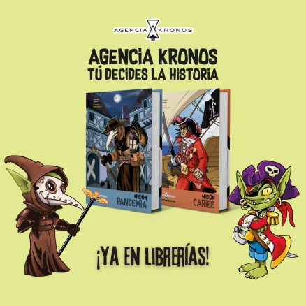 ¡Ya en librerías los libros multiaventura de Agencia Kronos. Tú decides la historia!